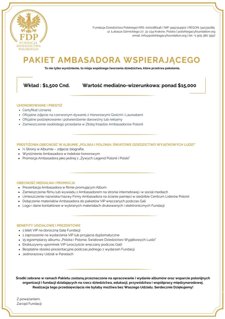 pakiet ambasadora wspierajacego
